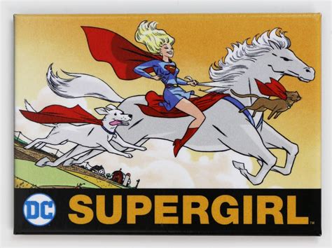 Supergirl Fridge Magnet Gotham City Superman Batman Robin Dc Comics H30