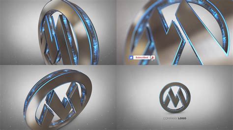 After Effects Template 3d Logo Intro Youtube