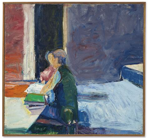 Richard Diebenkorn 1922 1993 Interior With Figures Signed With The