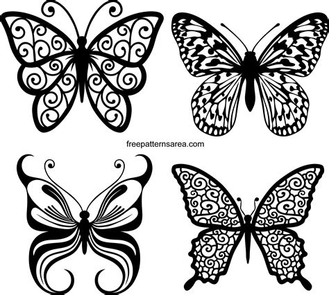 33 Silhouette Transparent Butterfly Svg Free  Download Free Svg