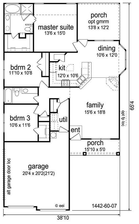 Cute and small homes are most common everywhere and liked by many people irrespective of places. Craftsman Style House Plan - 3 Beds 2 Baths 1442 Sq/Ft ...