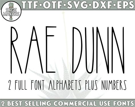 Rae Dunn Font Farmhouse Font Skinny Font Cricut Font Svg Etsy