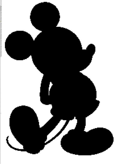 Mickey Mouse Silhouette Template At Getdrawings Free Download