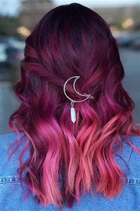 10 Burgundy Purple Hair Ombre Fashion Style