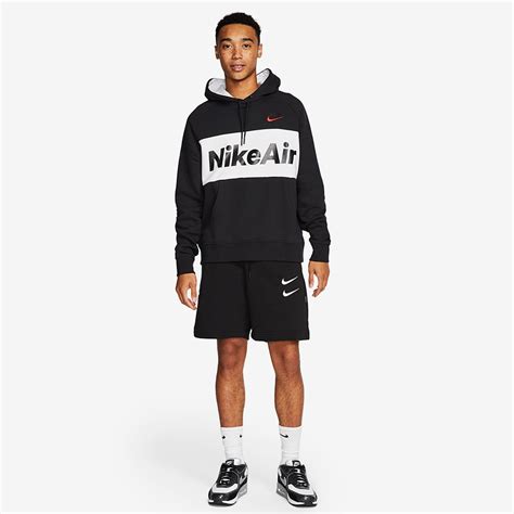 Nike Sportswear Air Hoodie Blackwhite Mens Clothing