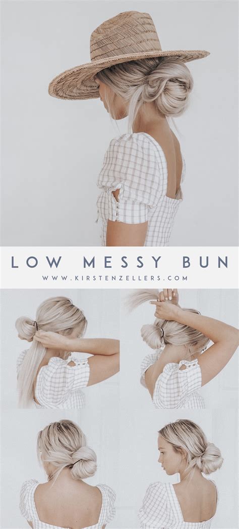 Low Messy Bun Tutorial And Two Ways To Style It Kirsten Zellers