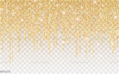 Golden Glitter Sparkle On A Transparent Background Gold Vibrant