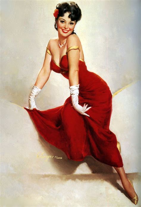 Classic Pin Up Photos Gil Elvgren Pin Up Art Poster Reproduction Vintage Magazine