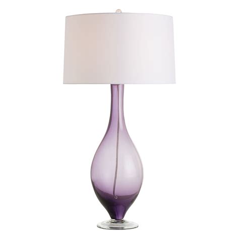 Purple Glass Table Lamp A Touch Of Purple Sophistication For Your Tables Warisan Lighting
