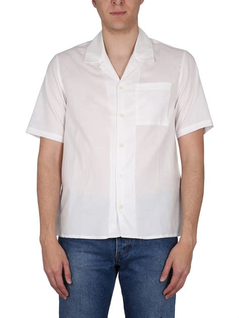 Ami Paris Cotton Shirt In White For Men Lyst
