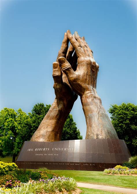 Modeled From Oral Roberts Praying Hands This Sculpture Is 60 Feet Tall
