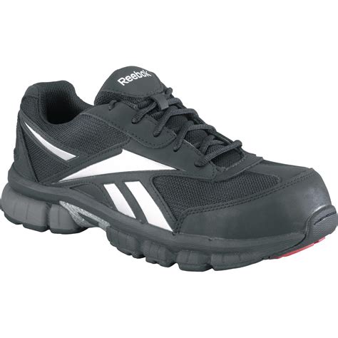 Mens Composite Toe Black Work Athletic Shoe Reebok Ketia