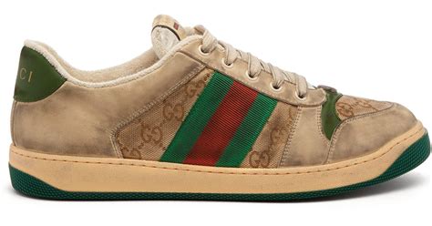 Gucci Screener Leather Trainers For Men Lyst