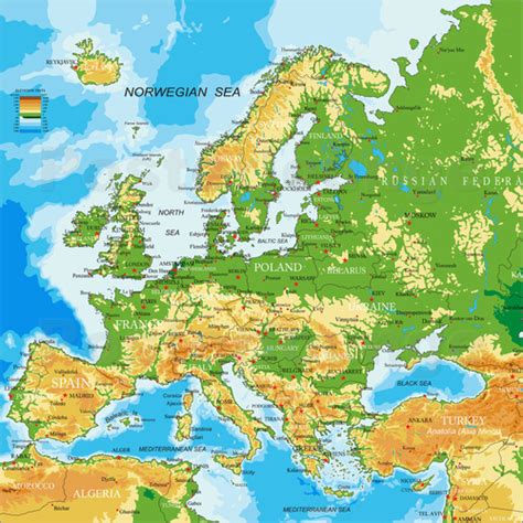Auf dieser seite stellen wir dir eine leere europakarte zur verfügung, welche sich gut zum üben und. fidedivine: 25 Neu Physikalische Karte Europa