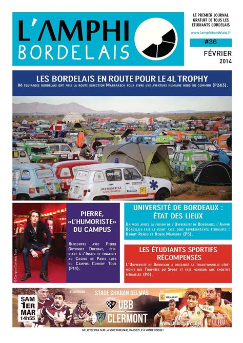 Calaméo Journal Lamphi Bordelais N°36 Mardi 18 Février 2014