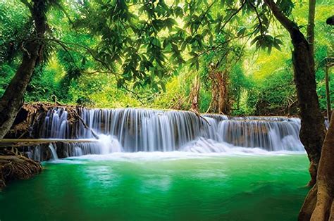 Paradise Photo Wall Paper Waterfall In The