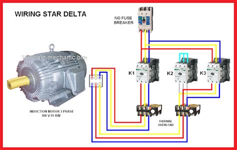 High leg connects to prongs on right of neutral prong resource. Star Delta Motor Connection Diagram