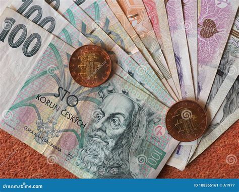 Czech Koruna Notes Czech Republic Stock Image Image Of Cash Banknotes 108365161