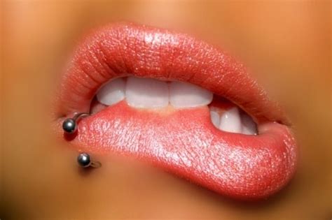 Lips Ring Lip Piercing Piercings Labret Piercing