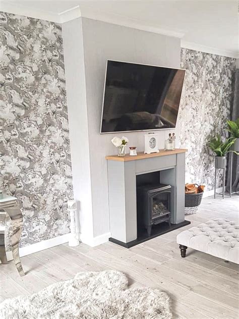 Liquid Marble Wallpaper Grey Gold In 2020 Living Room