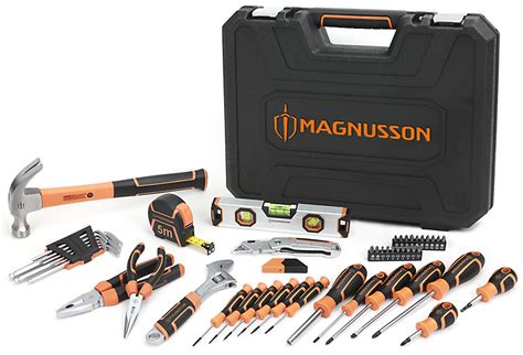 Plusieurs clients qui s'étaient demandés salut ba moi je taf plein de vieux outils de toute marque mais bon j'ai aussi acheter une mallette magnusson et pour le prix sava surtout que. Boîte à outils Magnusson 50 pièces | Castorama