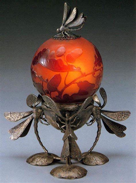 Dragonfly Lamp By Emile Galle 1900 Art Nouveau Art Nouveau
