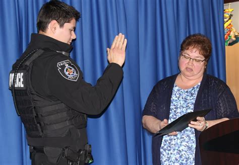 Tribal Police Department Welcomes Patrolman Christopher Lazare Indian