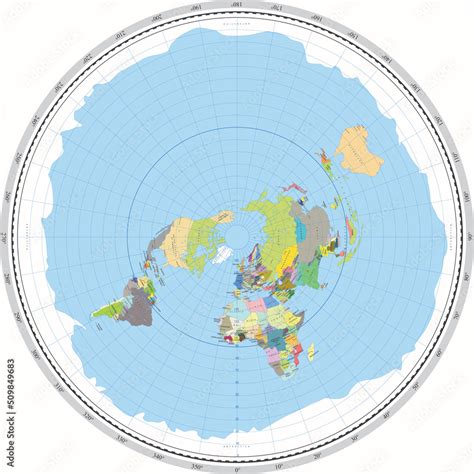 Ilustra O Do Stock Flat Earth Map Flat Earth Map Wallpaper World