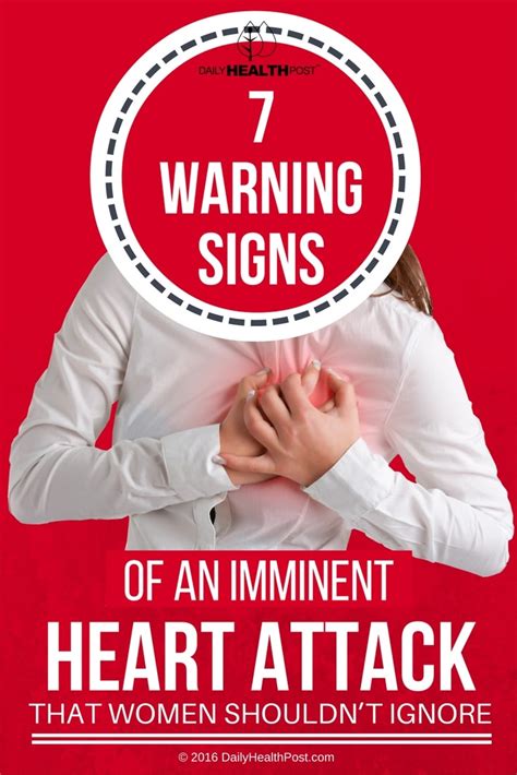 7 Warning Signs Of An Imminent Heart Attack That Women Shouldnt Ignore