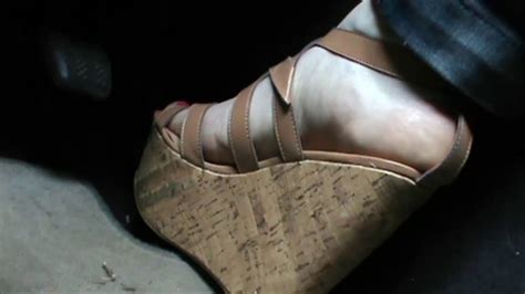 Pedal Pumping In Camel Platform Wedge Youtube
