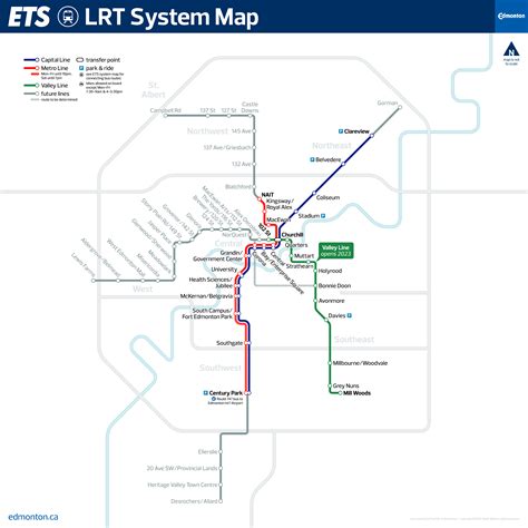 Edmonton Light Rail Transit Maps By Calurbanist