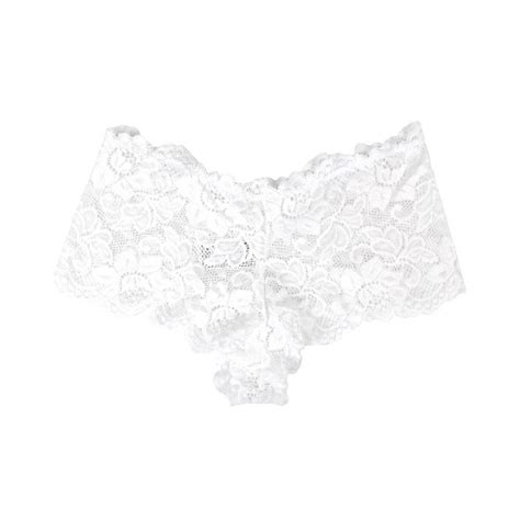 White Floral Lace Panty Lingeriamman