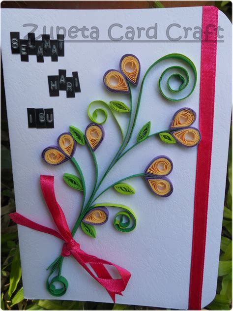12.5gram (a4) card size : KAD 024 - Selamat Hari Ibu | Zuneta Card Craft