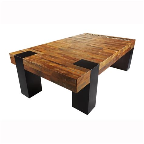 Wooden Coffee Table With Wonderful Design Seeur