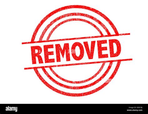 Removed Rubber Stamp Over A White Background Stock Photo Alamy