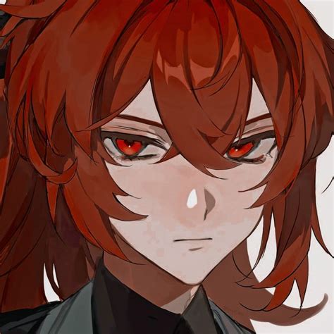 ෆ Diluc Female Anime Cute Anime Guys Cute Icons