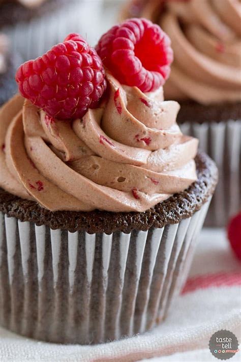 Chocolate Cupcakes With Raspberry Filling And Raspberry Chocolate