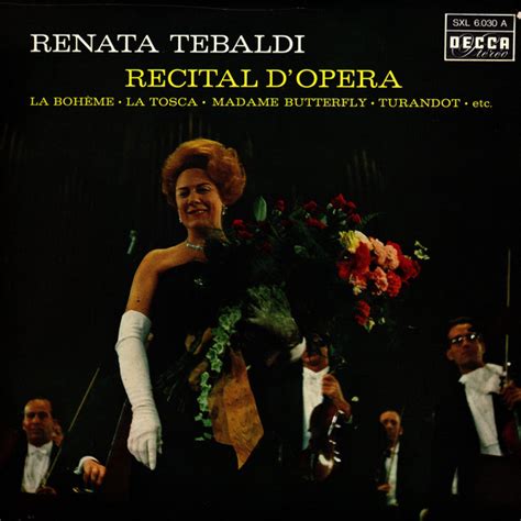 Renata Tebaldi Récital Dopéras 1964 Vinyl Discogs