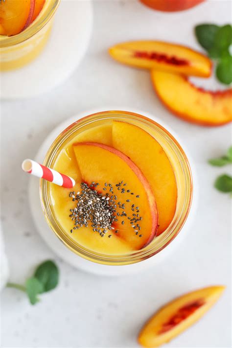 Peach Mango Bliss Smoothie Paleo And Vegan One Lovely Life
