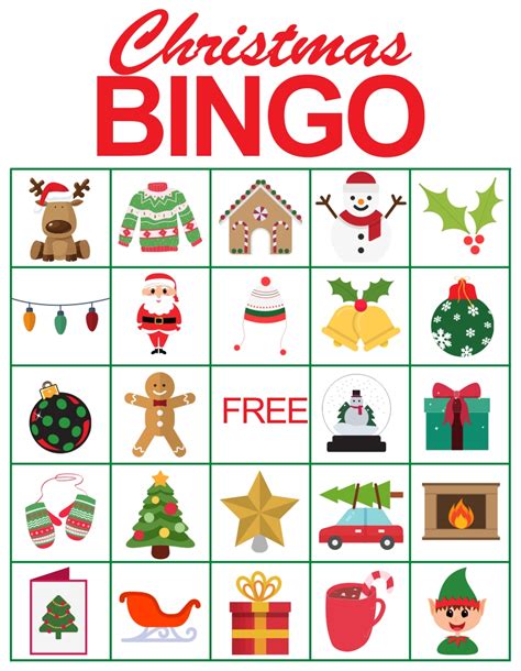 6 Best Printable Christmas Bingo Card 20