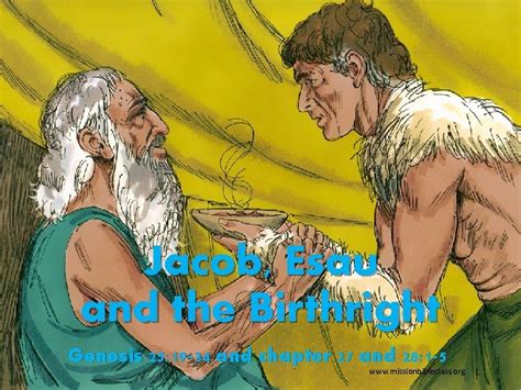 Jacob Esau and the Birthright Genesis 25 19