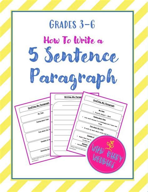 How To Write A 5 Sentence Paragraph Writing Paragraph Writing Sentences