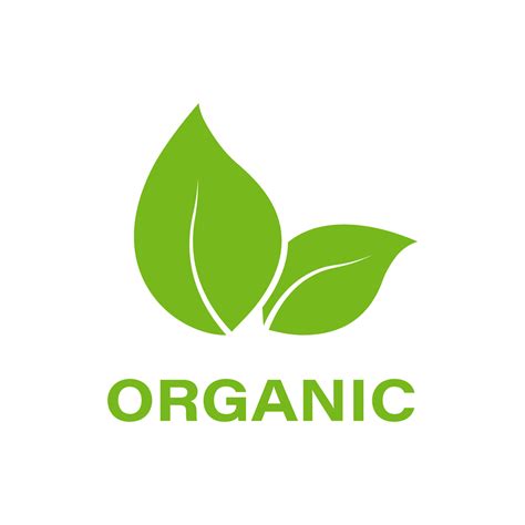 Organic Product Green Leaf Icon Natural Bio Healthy Eco Food