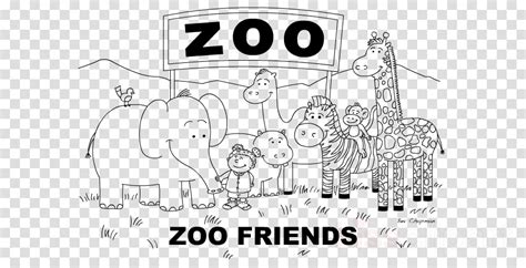 Zoo Clipart Black And White Transparent Background 545 Tapir Zoo