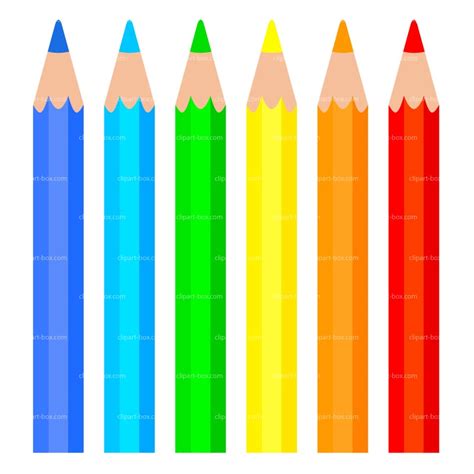 54 Colored Pencil Clipart ClipartLook