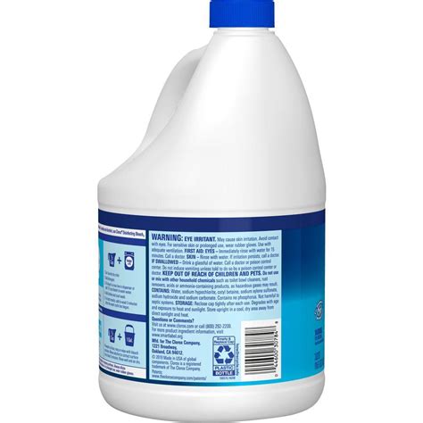 Clorox 116 Oz Concentrated Splash Less Regular Bleach Liquid Klatchit