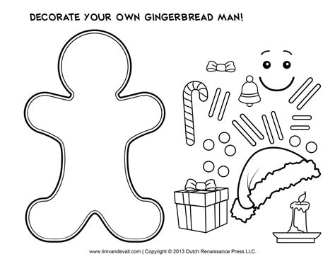 Gingerbread Man Activity Tim Van De Vall