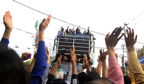 chairman pakistan people s party ppp bilawal bhutto zardari leading an election campaign rally