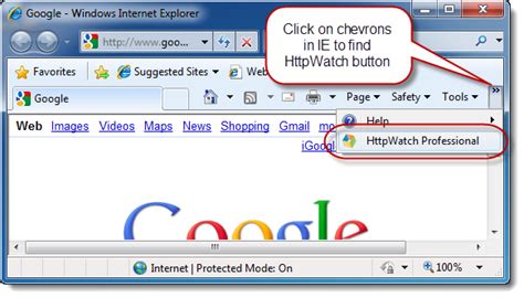 Making The Watch Toolbar Button Visible In Ie