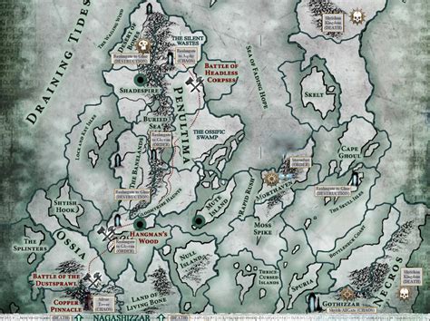 Warhammer Narratives Warfront Age Of Sigmar Map Of Shyish